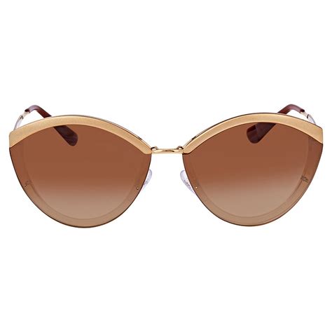 prada pr 07us 64|Prada Brown Gradient Oval Ladies Sunglasses PR .